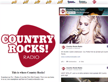 Tablet Screenshot of countryrocksradio.com